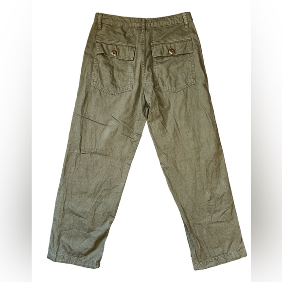Urban Outfitters Khaki Green Cotton Pants Size 4. EUC - Picture 3 of 5